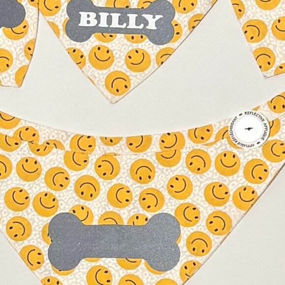 NEW CUSTOM MADE "TIE & GO" Reflective Dog Bandanas - Picture 7 of 11